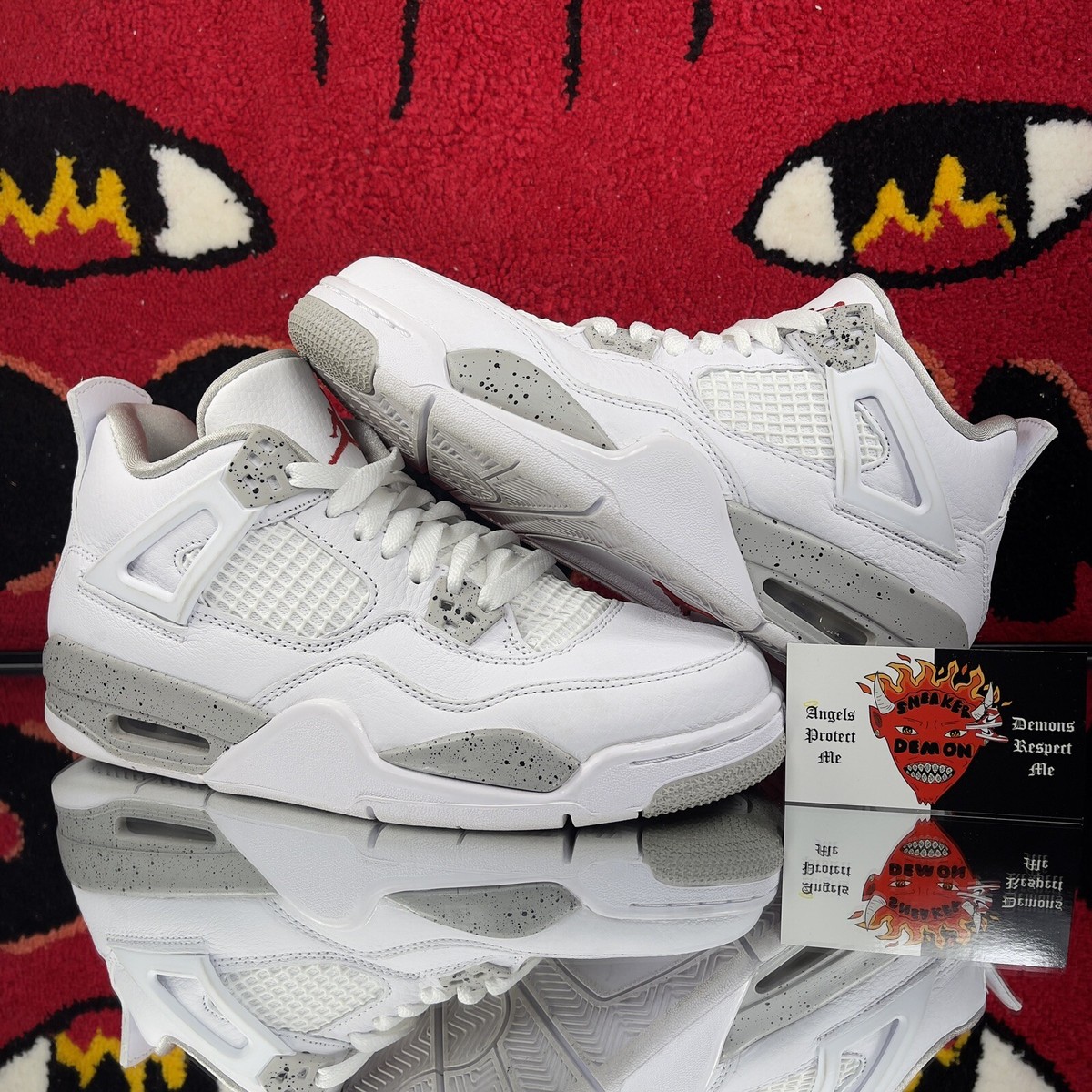 Nike Air Jordan 4 Retro White Oreo Size 6.5Y (DJ4699-100) | eBay display picture 3