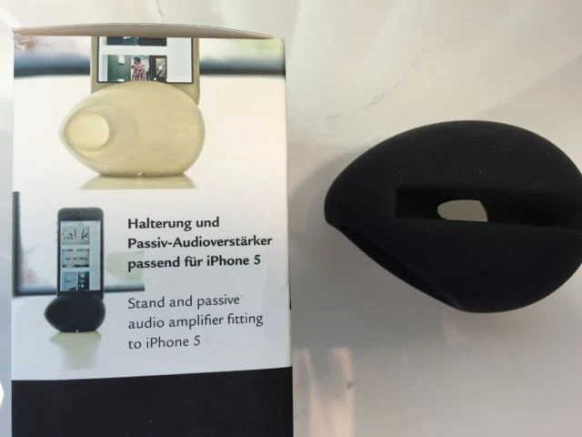 Iphone iEgg Sound Verstärker für iphone 5 5S 4 4S by WHD schwarz neu - Bild 3 von 4