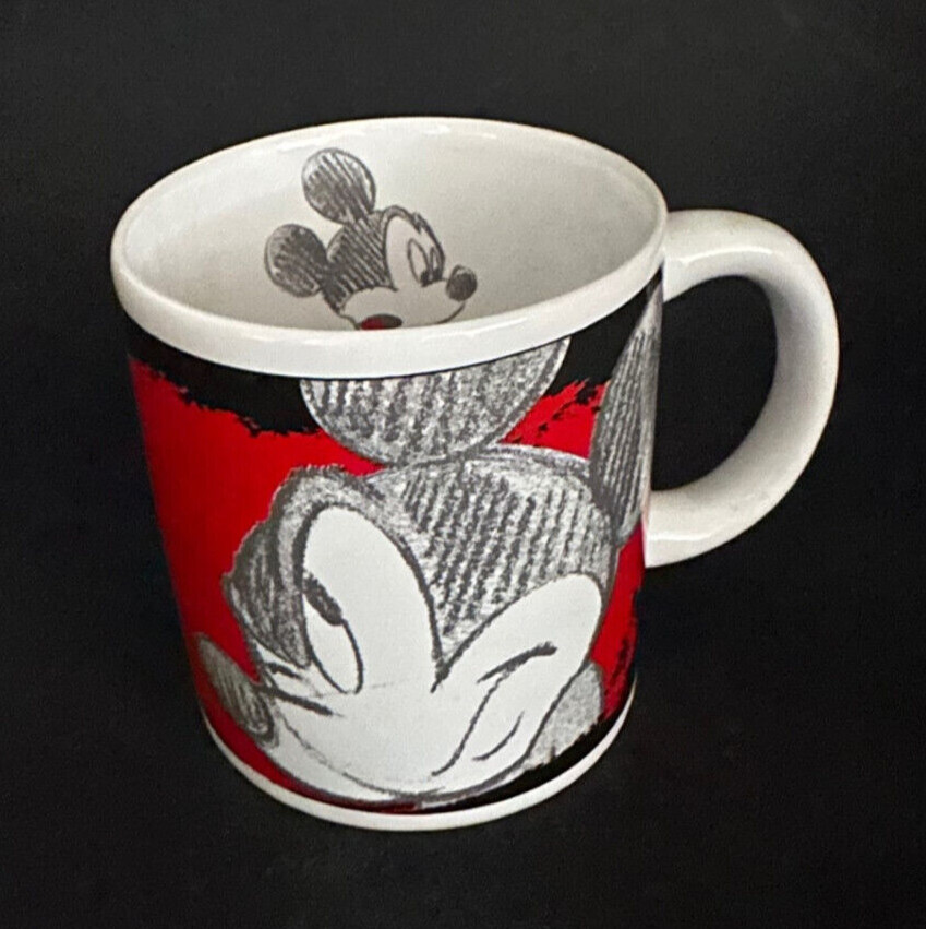 Disney MICKEY MOUSE Pencil Art Ceramic Mug