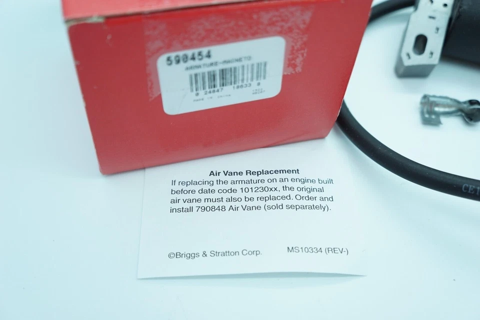 GENUINE OEM BRIGGS & STRATTON PART # 590454 IGNITION COIL REP. 802574 493237 - Image 3 of 3