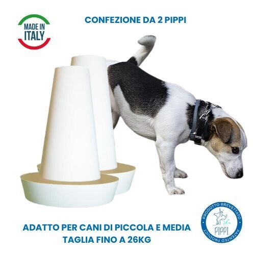 PIPPI 2X Cono Traversine Tappetini Orinatoio Toilette Cani Maschi Accessori Wc