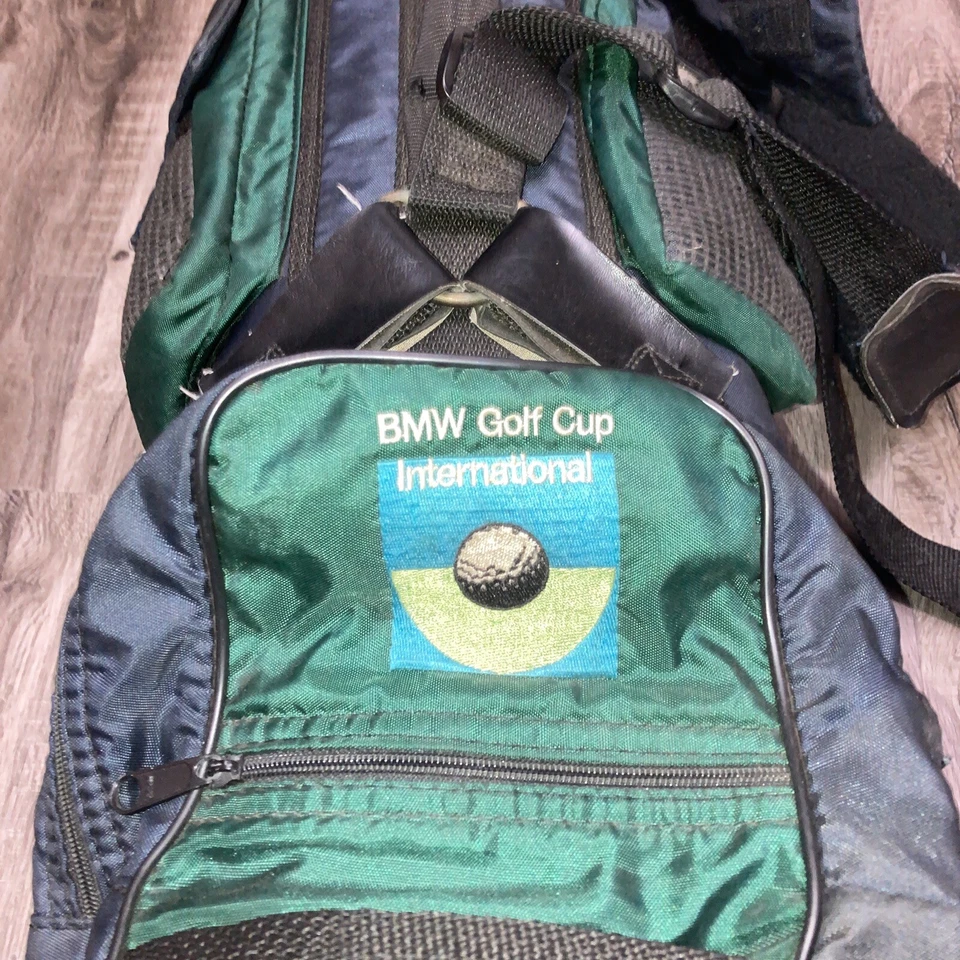 Bolsa de golf Datrek - 4 vías - 4 bolsillos verde/azul BMW Golf Cup International Foto 2 de 4