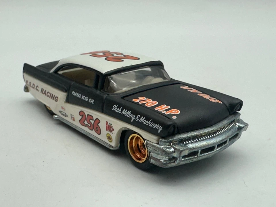 风火轮老式赛车 1956 年 Mercury '56 Merc,E.S.D.C.,1:64,上好批量 B — 第 3/4 张图片