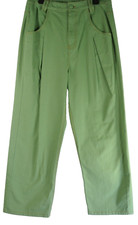 NEW, Farm Rio High Waist Pleat Wide Leg Pants in Green SZ 30 #P3289