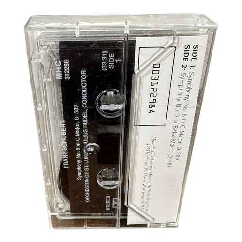 Cassette - Franz Schubert - Symphonies Nos. 5 & 6, Julius Rudel Conductor. - Picture 2 of 3