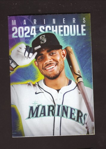 Seattle Mariners--Julio Rodriguez--2024 Pocket Schedule--T-Mobile - Picture 1 of 2