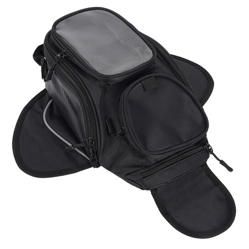 Motorcycle Waterproof Tail Tank Bag Magnetic Motorbike Saddle Phone Storage Bag - Foto 10 di 17