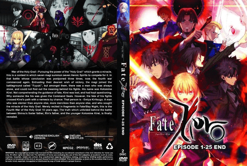 ANIME FATE/ZERO COMPLETE TV SERIES Vol.1-25 END DVD ENGLISH DUBBED REGION ALL - Imagen 3 de 7