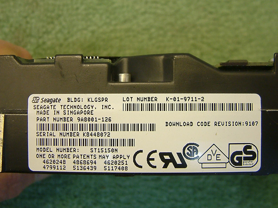 Vintage Seagate Barracuda ST15150N 4.3GB 7200RPM 50 Pin SCSI 3.5" Hard Drive HDD - Image 3 of 4