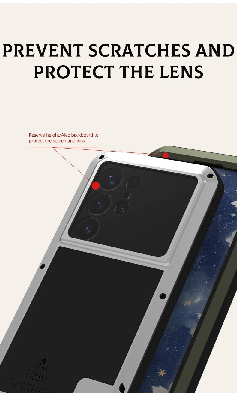 LOVE MEI 防震坚固金属装甲保护壳 适用于三星 S25 Ultra S24 S23 FE S22 - 第 14 张/共 29 张