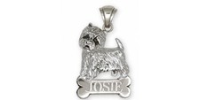 Westie Pendant Jewelry Sterling Silver Handmade West Highland White Terrier Pend