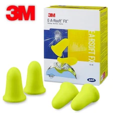 3M 312-1261 E-A-Rsoft FX Disposable Foam Uncorded Ear Plugs (Pick Total Pairs)