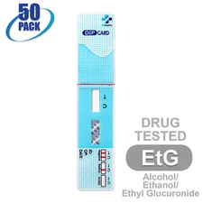 NEW Mintegrity Drug Test Ethyl Glucuronide (EtG) Dip Card 50-Pack #MI-WETG-114