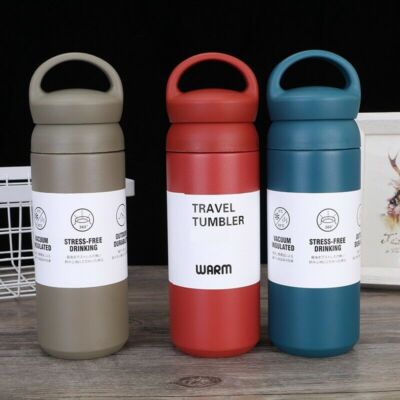 Wasserflasche Vakuum Isolierkolben Thermo Sport kühl heiß kalt Tasse Geschenk