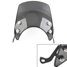 For 5-7inch Motor Headlight Windshield Windscreen Wind Deflector Universal Gray