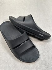 Oofos Ooahh Sport Slides Slip On Sandals Mens Sz 10 EU 43 Black