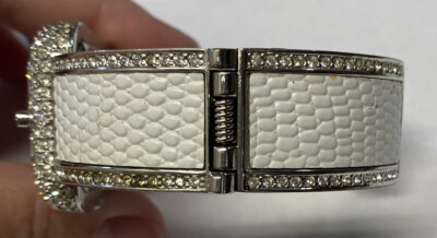 ? Victoria Wieck Pave Rhinestone Watch Set Leather Bands Victoria Wieck Wristwatches for sale - eBay main image 4