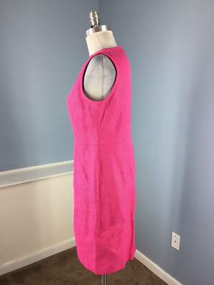 New Talbots M 8 p Hot Pink Linen Cotton Sheath dress Career cocktail Sleeveless | eBay New Talbots M 8 p Hot Pink Linen Cotton Sheath dress Career cocktail Sleeveless | eBay