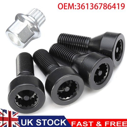 FOR BMW LOCKING SECURITY WHEEL BOLTS NUTS SET 36136786419 E46 E87 E90 E60 eBay