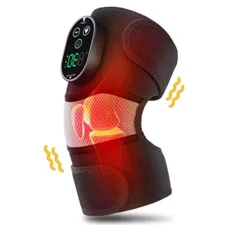 Electric Knee Massager w Heat & Vibration – Pain Relief, Adjustable for Shoulder