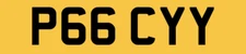 PACY PACEY PACE PRIVATE NUMBER PLATE PERSONAL REGISTRATION P66 CYY UK CAR REG