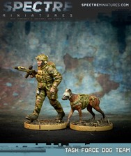 Spectre Miniatures - Task Force Dog Team Miniature Unassembled / not painted