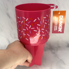 Dunkin Pink Sprinkles Drink  & Phone Beach Cu...