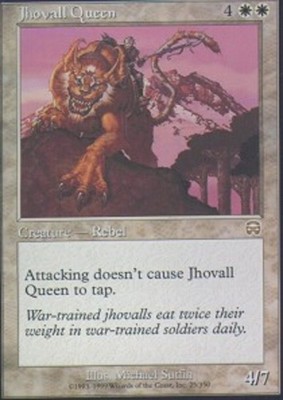 Damaged, English MTG Regular Jhovall Queen Mercadian Masques Magic the Gathering