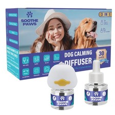SoothePaws Dog Calming Diffuser ,1 Diffuser  2 Refills 60 Days Drug  Free,