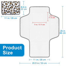 Portable Diaper Changing Pad, Waterproof Baby Changing Mat, Foldable Travel D...
