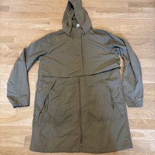 Lululemon Women's Back Vented Hooded Jacket Nylon Full Zip Windbreaker Sz 6 Long