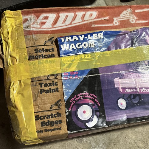 Radio Flyer Trav-ler Wagon Modell #22 Neu in einem schlechten Zustand Karton - Bild 2 von 7