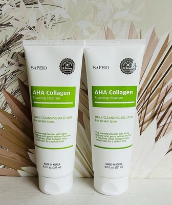 2-Pack Aha Collagen Foaming Facial Cleanser 8 fl oz Each