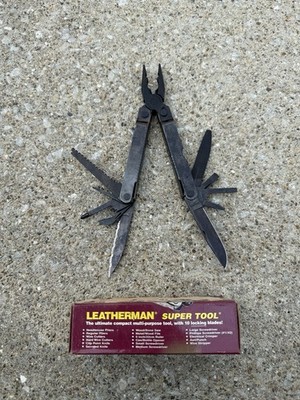 Leatherman Original 1996 Super Tool, Black Oxide Finish, NOS but Rough No Sheath