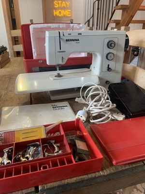 Bernina 830 Record Elektronische Nähmaschine mit Koffer + Zubehör 