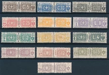 1914 ITALIA PACCHI POSTALI NODI DI SAVOIA cpl. s/2101  MNH 3 val MLH  1574 SV