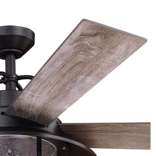 Charleston 2-Light Ceiling Fan in Rustic Style 19.5 Inches Tall and 56 Inches - Picture 2 of 7