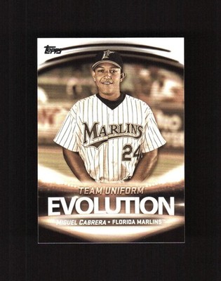 2019 Topps Miguel Cabrera/Lewis Brinson Team Uniform Evolution #EL-2