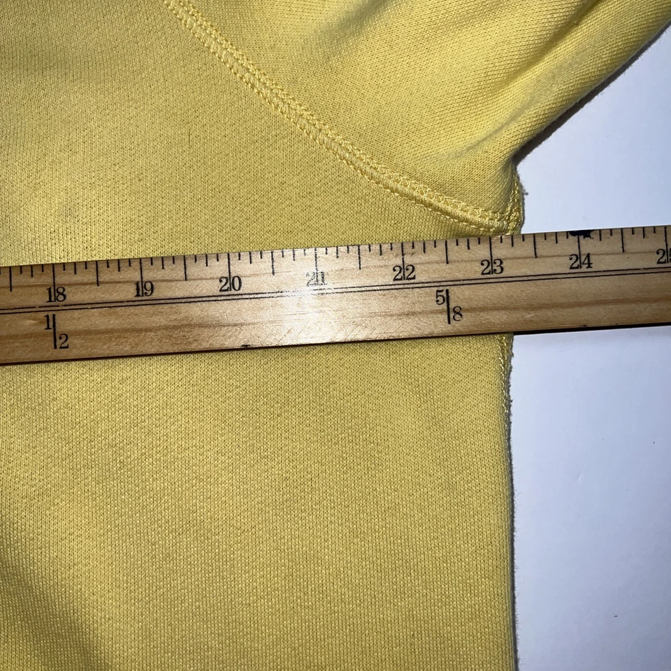 Polo Ralph Lauren Big Pony Amarillo Pullover Sudadera con Capucha Suéter Preppy Para Mujer Talla Lg Foto 3 de 4