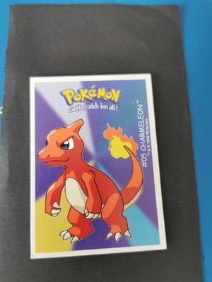 Pokemon Dunkin Boomer Trading Card Sticker 1999 Charmelon/Glutexo #05