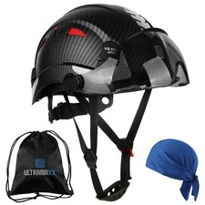 Safety Helmet Hard Hat with Visor, Lightweight Vented Construction Helmet wit...