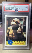 1990 Topps Teenage Mutant Ninja Turtles - Michaelangelo #3 🔥 Graded PSA MINT 9