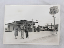 Vintage 1950s Phillips 66 Gas Station Photo Kodak Safety Film Negative Car Ephem
