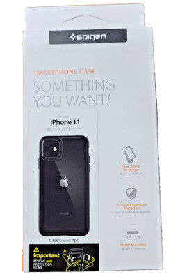 For iPhone 11  | Spigen [ Ultra Hybrid ] MATT BLACK Cover
