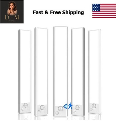 5-Pack Under Cabinet Lighting, Upgraded 2200mAh Rechargeable Under Cabinet Li...