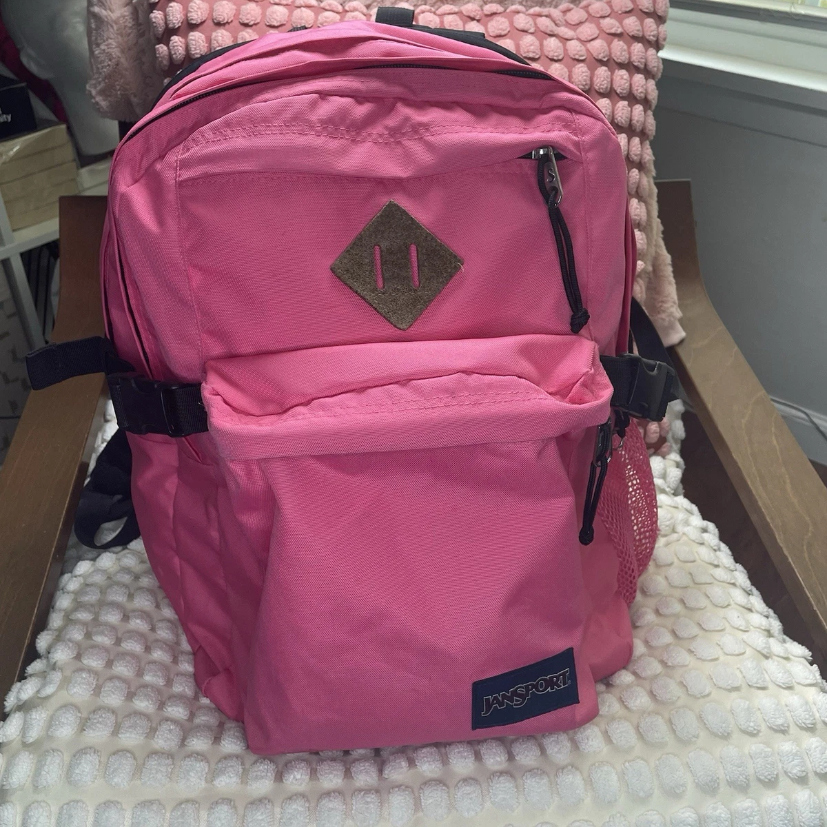 PINK Classic Navy Men\'s Backpack - Unbranded Backpack/Navy Blue and Pink/ N06NP – LMKZ CREATIONS main image 2