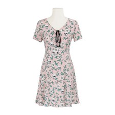 Midnight Hour Skull Floral Dress Small Pink Gothic Cottage Vibes Whimsigoth