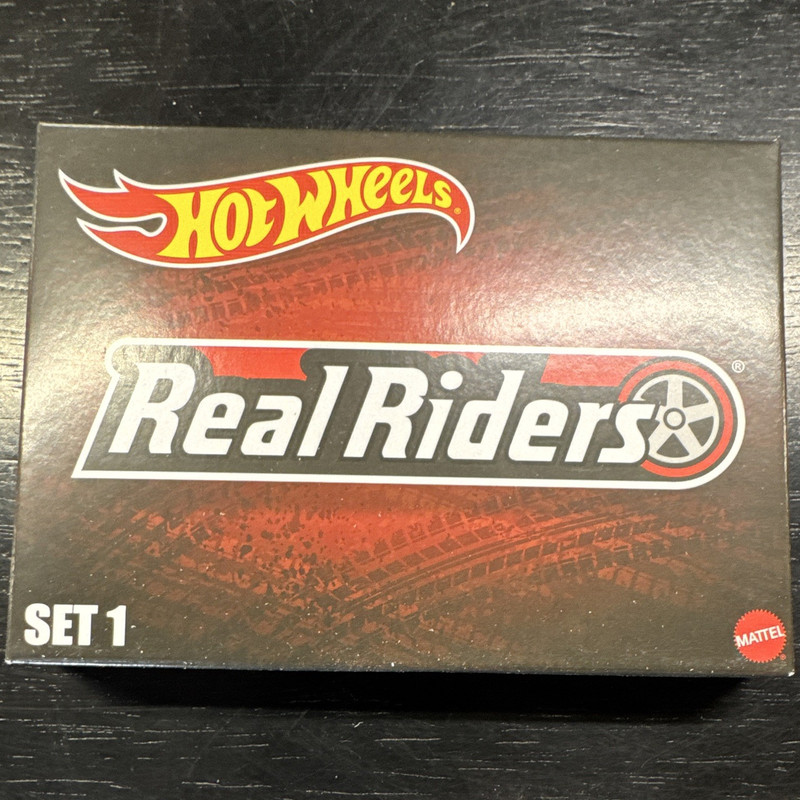Hot Wheels Real Riders Wheels Set 1 1:64 Black/Red/White HGK87