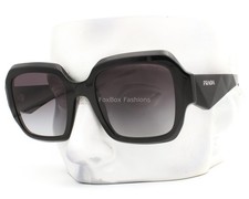 Prada Sunglasses SPR 28ZF 16K-90A Polished Black w/case - Alternative Fit