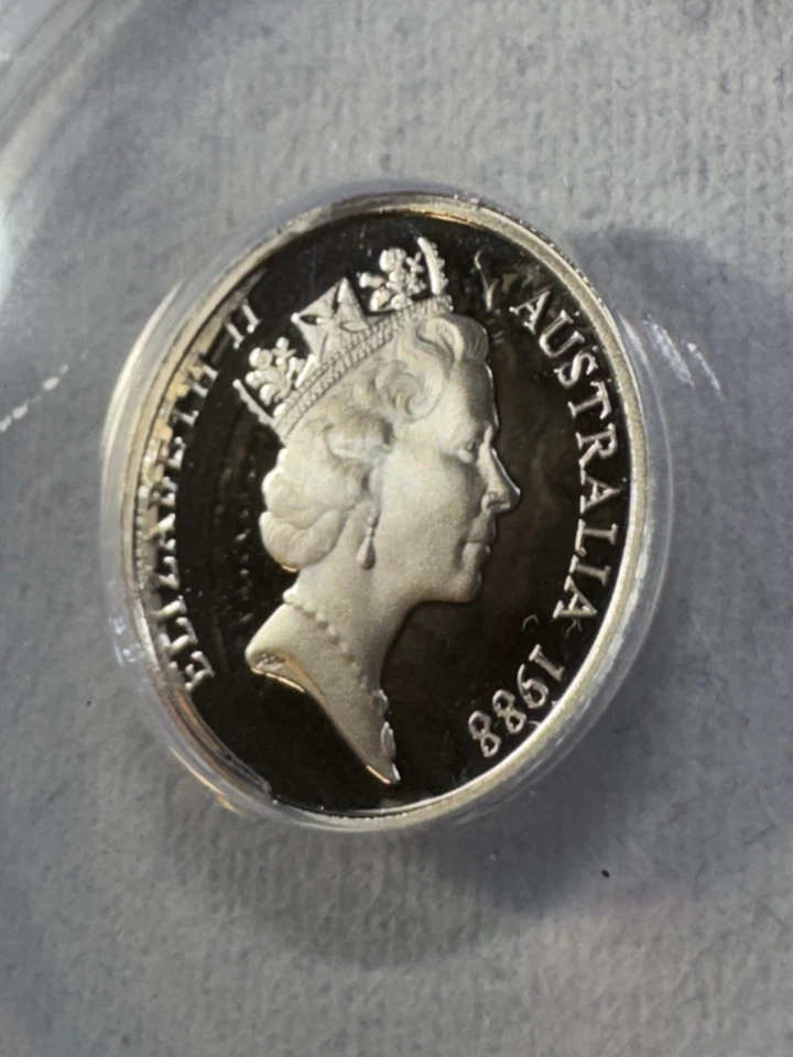 1988 Australia 5 Cents Proof Graded PR 70 DCAM by ANACS - Image 3 of 4